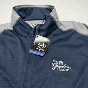 Greenbrier Classic PGA Golf 1/4 Zip Pocketed Blue Pullover Ahead Mens XL NWT